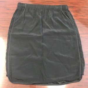 Black “Tux” Skirt LOFT